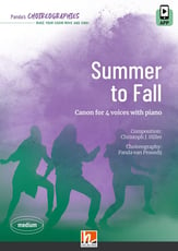 Summer to Fall Unison choral sheet music cover